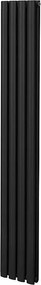 Grzejnik kolumnowy owalny – 1800 mm x 240 mm – czarny