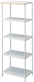 Stalowy regał w matowym białym kolorze 60x170x46,5 cm Tower – YAMAZAKI