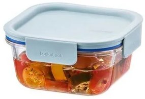 LOCKnLOCK Szklany pojemnik kwadratowy CLEAR, 500ml, miętowy, 500 ml