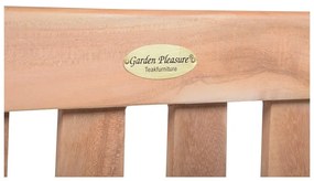 Drewniana ławka ogrodowa w naturalnym kolorze Solo – Garden Pleasure