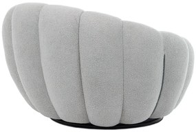 Fotel obrotowy Bouclé GREY2, szary