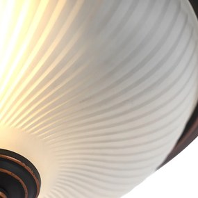 Klasyczna lampa sufitowa brązowa opal - Classico