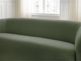Zielona sofa z materiału bouclé 193 cm Elina – Bobochic Paris