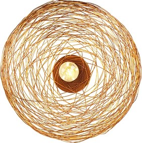 Designerska lampa sufitowa miedziana owalna - Sarella