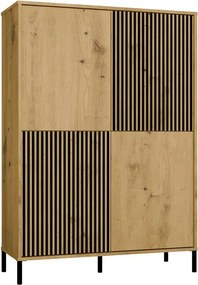 Komoda z lamelami na nóżkach dąb artisan P5-K85