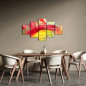 Obraz abstrakcji - malarstwo (125x70 cm)