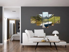 Obraz - Seealpsee, jezioro w Szwajcarii (125x70 cm)