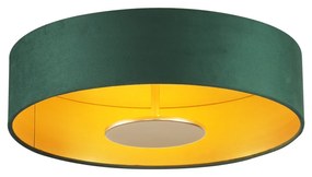 Nowoczesna lampa sufitowa zielona ze złotym wnętrzem z możliwością ściemniania 3-stopniowego LED - Bredow Nowoczesny Oswietlenie wewnetrzne