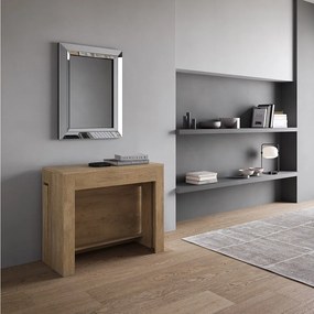Konsola rozkładana 90x42/302 cm Evolve Dąb naturalny wewnętrzne przedłużenia