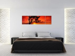 Obraz - Zachód słońca (170x50 cm)