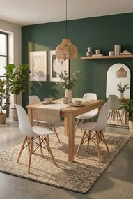 Białe minimalistyczne krzesło skandynawskie D0-K72