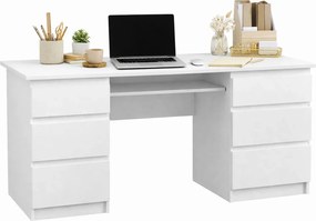 Białe duże biurko w stylu nowoczesnym M4-T54