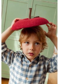 Czerwony tekstylny dziecięcy kosz na zabawki ø 28x20 cm Apple – Lorena Canals