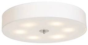 Rustykalna lampa sufitowa biała 70 cm - Drum Nowoczesny Oswietlenie wewnetrzne