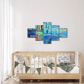 Obraz - Abstrakcyjny obraz olejny (125x70 cm)
