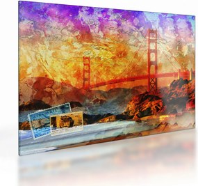 Obraz na szkle - Golden Gate, San Francisco, Kalifornia (70x50 cm)