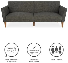 Szara rozkładana sofa 205 cm Regal – Novogratz