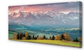 Obraz drukowany na płótnie Góry i Pola