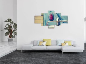 Obraz turkusowego weterana (125x70 cm)