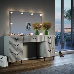 Stół toaletowy szary 150x45x78.1 anett