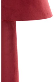 Czerwona lampa stojąca z tekstylnym kloszem (wysokość 168 cm) Devia – Light &amp; Living