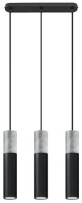 Czarna betonowa lampa wisząca nad stół - EX570 E0-G32