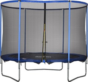 Trampolina z siatką zabezpieczającą Trampolina ogrodowa Stal Ø 305 x wys. 248 cm | Aosom.pl