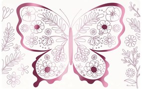 Papierowe maty stołowe zestaw 8 szt. 28x42.5 cm Butterflies &amp; Flowers – Meri Meri
