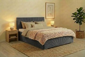 Łóżko OLEG 180x200 cm Szary Bez materaca