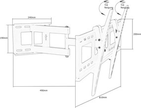 Uchwyt ścienny TV ze standardem VESA