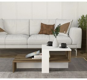 Stolik konferencyjny Chain White and Walnut