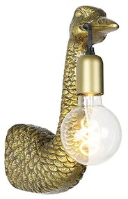 Lampa ścienna w stylu vintage mosiądz - Animal Camel Bird