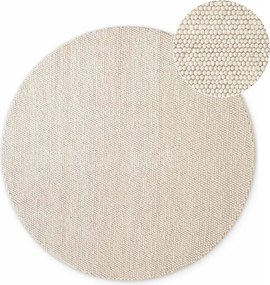 Kremowy wełniany okrągły dywan tkany ręcznie ø 200 cm Richmond Diana – Ted Baker