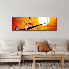 Obraz z okresu starożytnego malarstwa (170x50 cm)