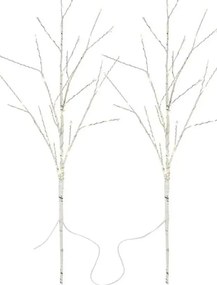 Świąteczna dekoracja LED do użytku zewnętrznego — 100 diod LED, zasilanie 3xAA, ciepłe białe światło, IP44