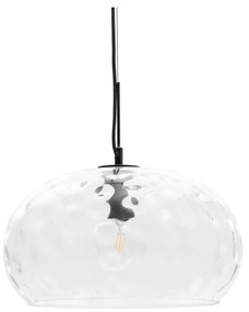 Czarna lampa wisząca ze szklanym kloszem ø 40 cm Balma – Kave Home