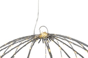 Zewnetrzna Świąteczna lampa wisząca kula biała 60 cm z LED i timerem IP44 - Nobi Oswietlenie zewnetrzne