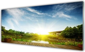 Szkło Dekoracyjne do Kuchni Spokojna Tafla Jeziora