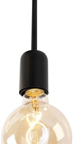 Inteligentna lampa sufitowa czarna w komplecie z 3 żarówkami Wi-Fi G95 - Facil Nowoczesny Oswietlenie wewnetrzne