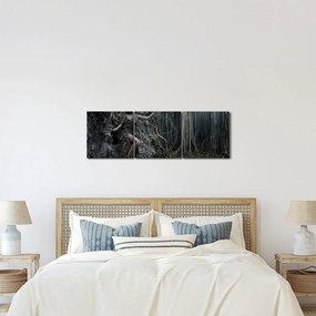 Obraz - Leśna wróżka (z zegarem) (90x30 cm)