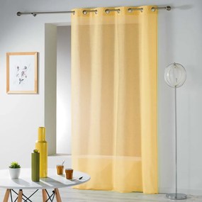 Żółta firanka 140x240 cm Telma – douceur d'intérieur