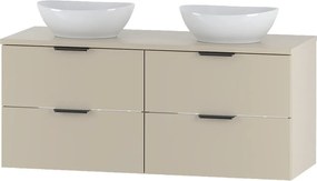 Kaszmirowy Zestaw do Łazienki 120cm Szafka Blat Umywalka Pile