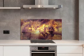 Panel szklany do Kuchni Nowoczesne Wzory Abstrakcyjne