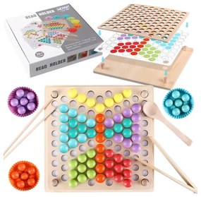 Woopie kolorowe kulki układanka montessori mozaika sorter