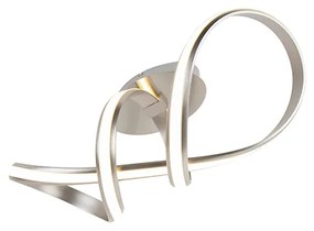 Designerska lampa sufitowa stalowa z możliwością ściemniania, w tym LED - Viola Due