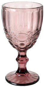 Kielich ze zdobieniem, różowy, AURORA, 300 ml