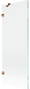 Mexen Lunar parawan nawannowy 1-skrzydłowy 70 x 150 cm, transparent, różowe złoto - 897-070-000-60-00