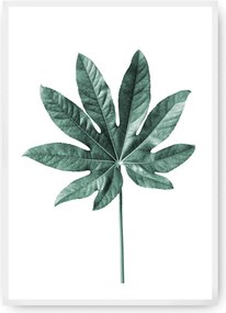 Plakat Leaf  Emerald Green