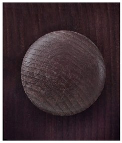 Ciemnobrązowa witryna z litego drewna sosnowego 95x35 cm Lisa – Støraa