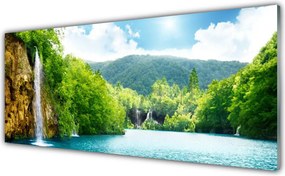 Szkło nad Blatem Harmonijny Krajobraz Alpejski